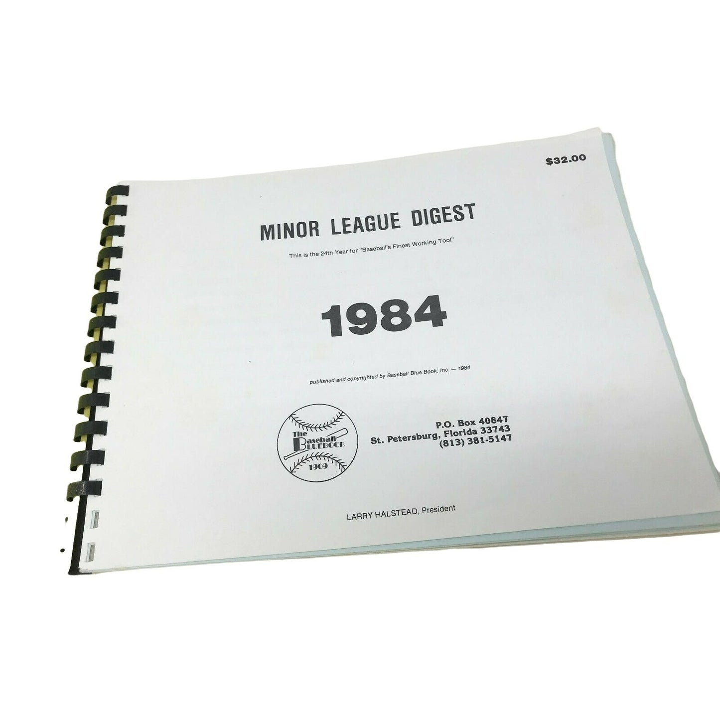 1984 MINOR LEAGUE DIGEST BASEBALL BLUE BOOK - vintage Baseball