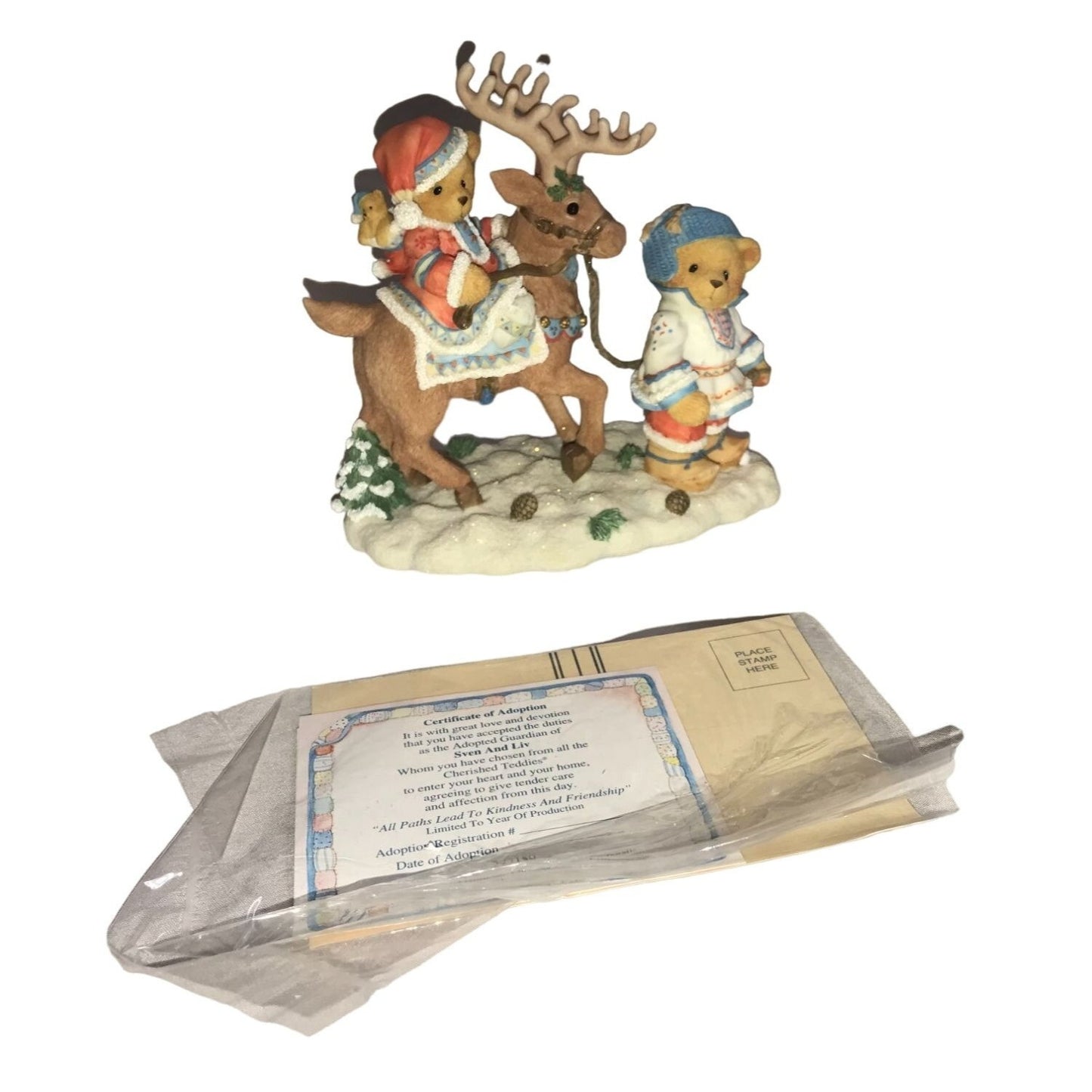 Sven & Liv Cherished Teddies 272159 - Enesco Holiday Figurine