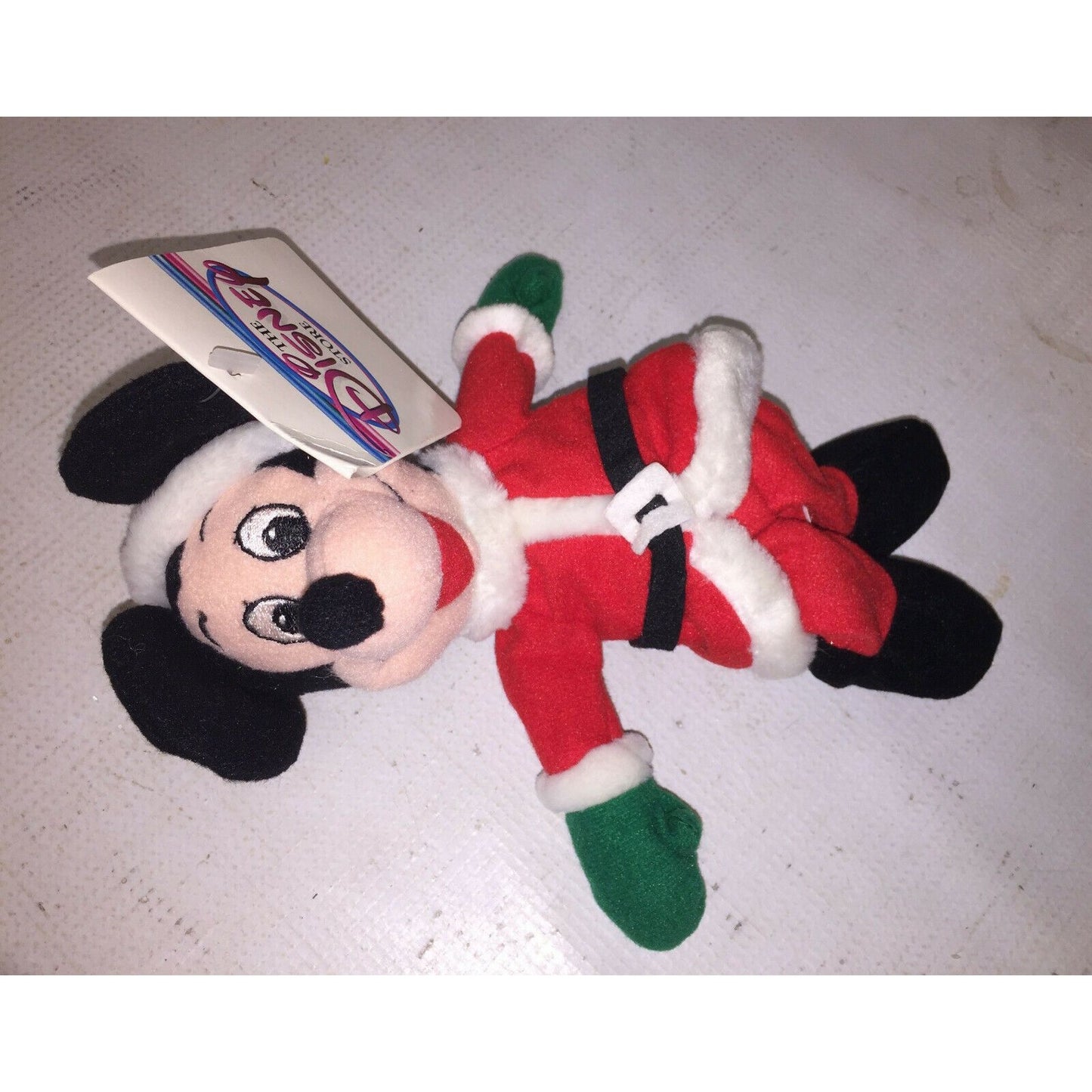 Disney Store Mrs Claus MINNIE Santa MICKEY MOUSE 8" Mini Bean Bag