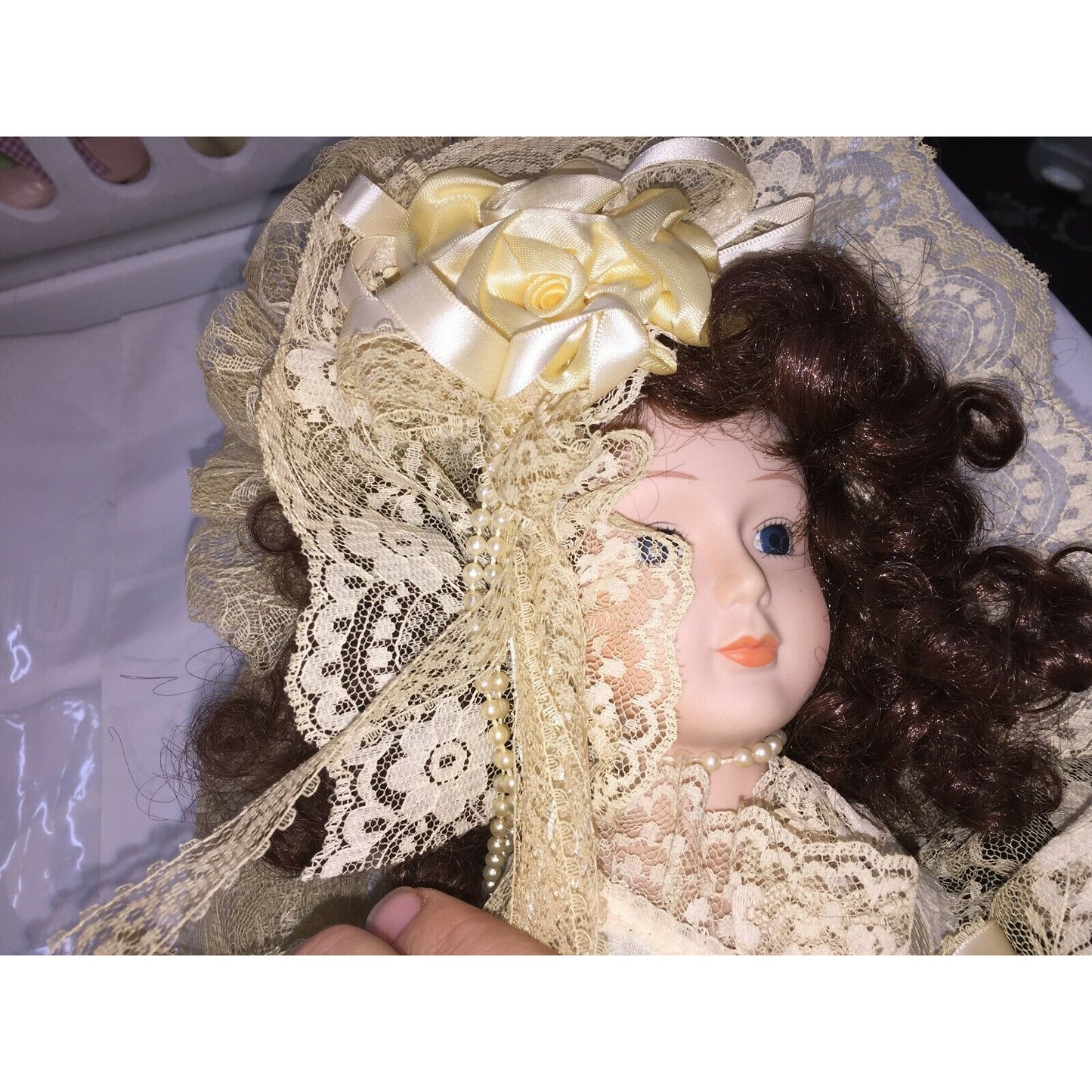 Design Debut Doll "ERIN" 17" - victorian Dress - Porcelain Doll