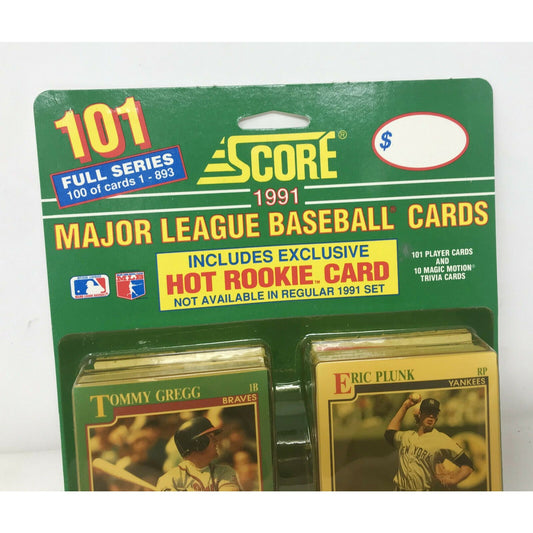 1991 SCORE MLB Baseball & Trivia Blister Pack 101 of Full Series