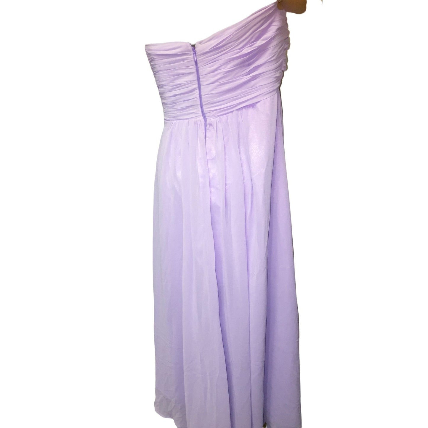 Lavender Purple Strapless Formal Dress / Tulle Gown Size Small