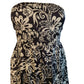 CHARLOTTE RUSSE Black and White (Cream) Floral Print Cocktail Dress Size Medium Charlotte Russe