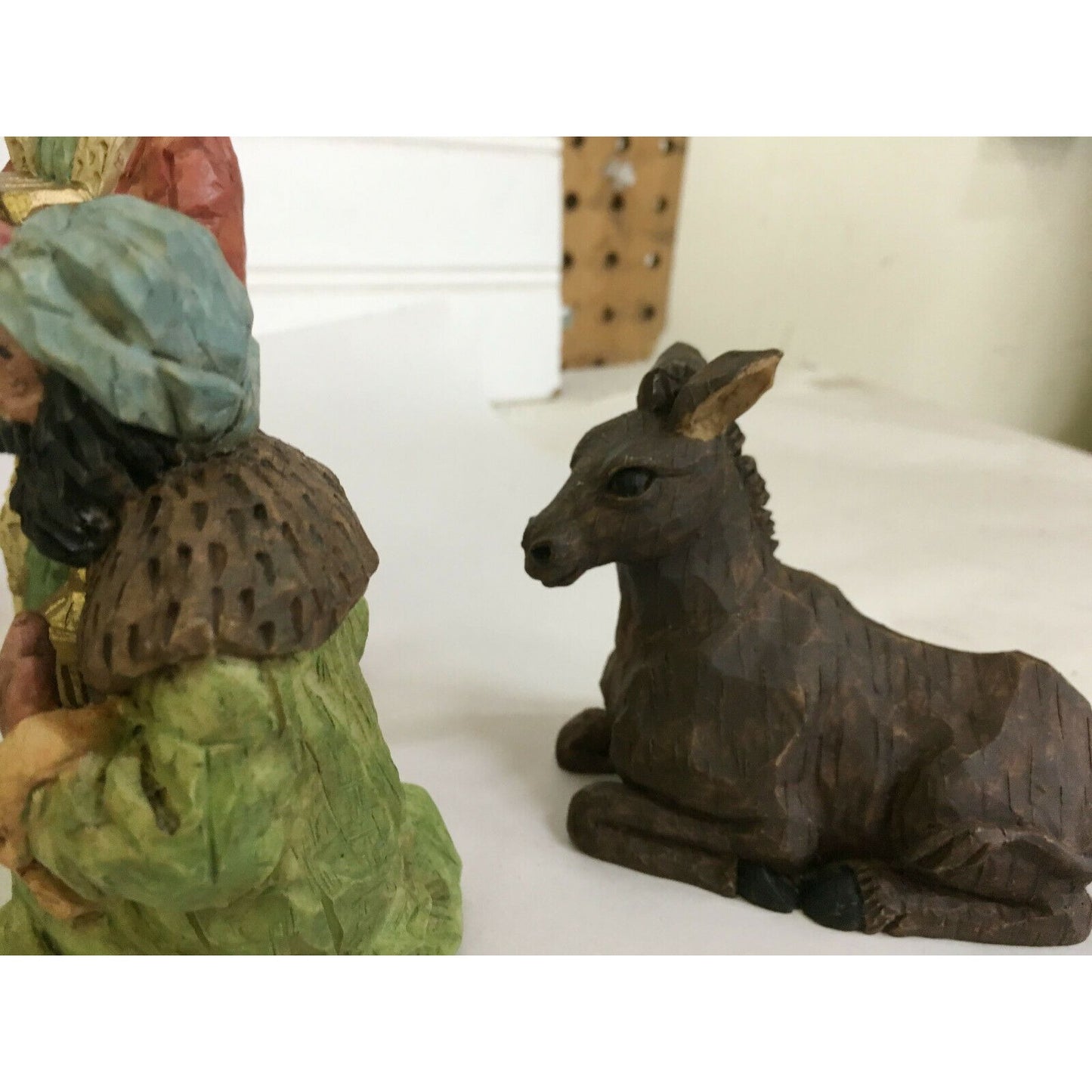 CHRISTMAS NATIVITY Scene Animals, Jesus, Mary, Angels, Joseph