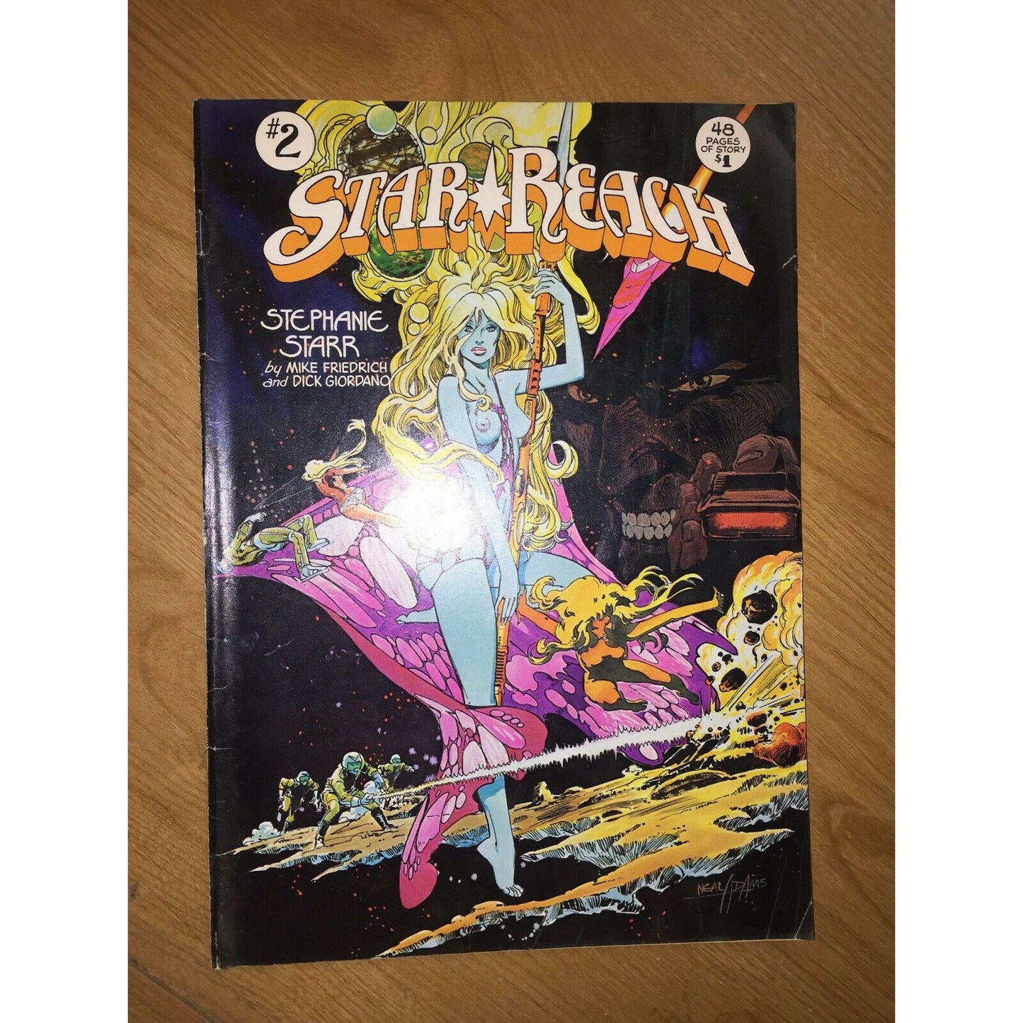 STAR REACH #2 -1974 COMIC - DICK GIORDANO ART Vintage Comic Book