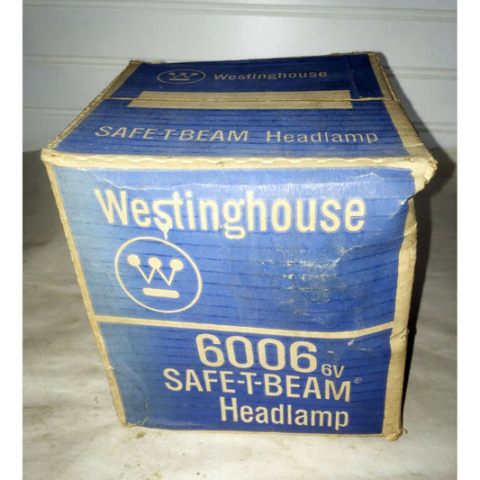 Vintage WESTINGHOUSE 6006 SAFE-T-BEAM Headlamp 6V New Old Stock