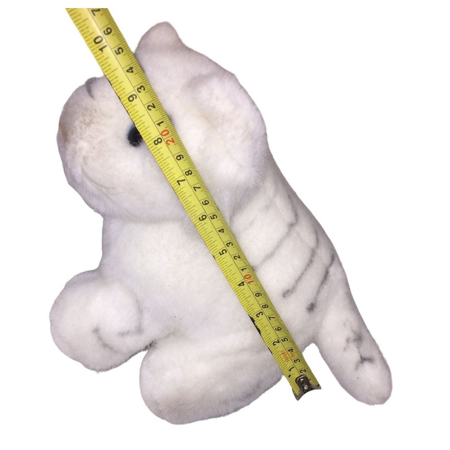 Siegfried & Roy Baby White Bengal Tiger Plush 9" long - Tiger Cub Stuffed Animal