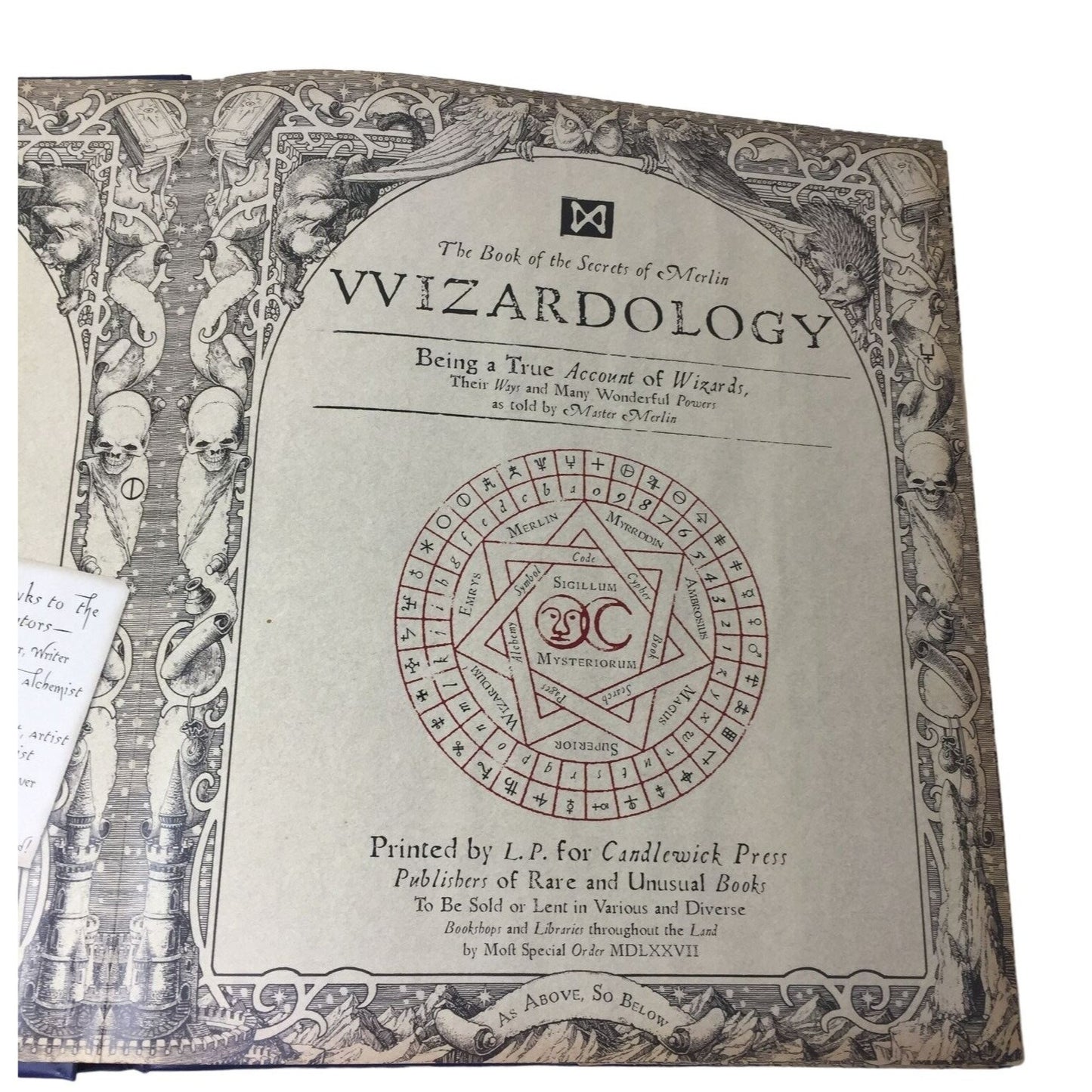 Wizardology: The Book of the Secrets of Merlin Dragons - Lovers Scrapbook Style Reference