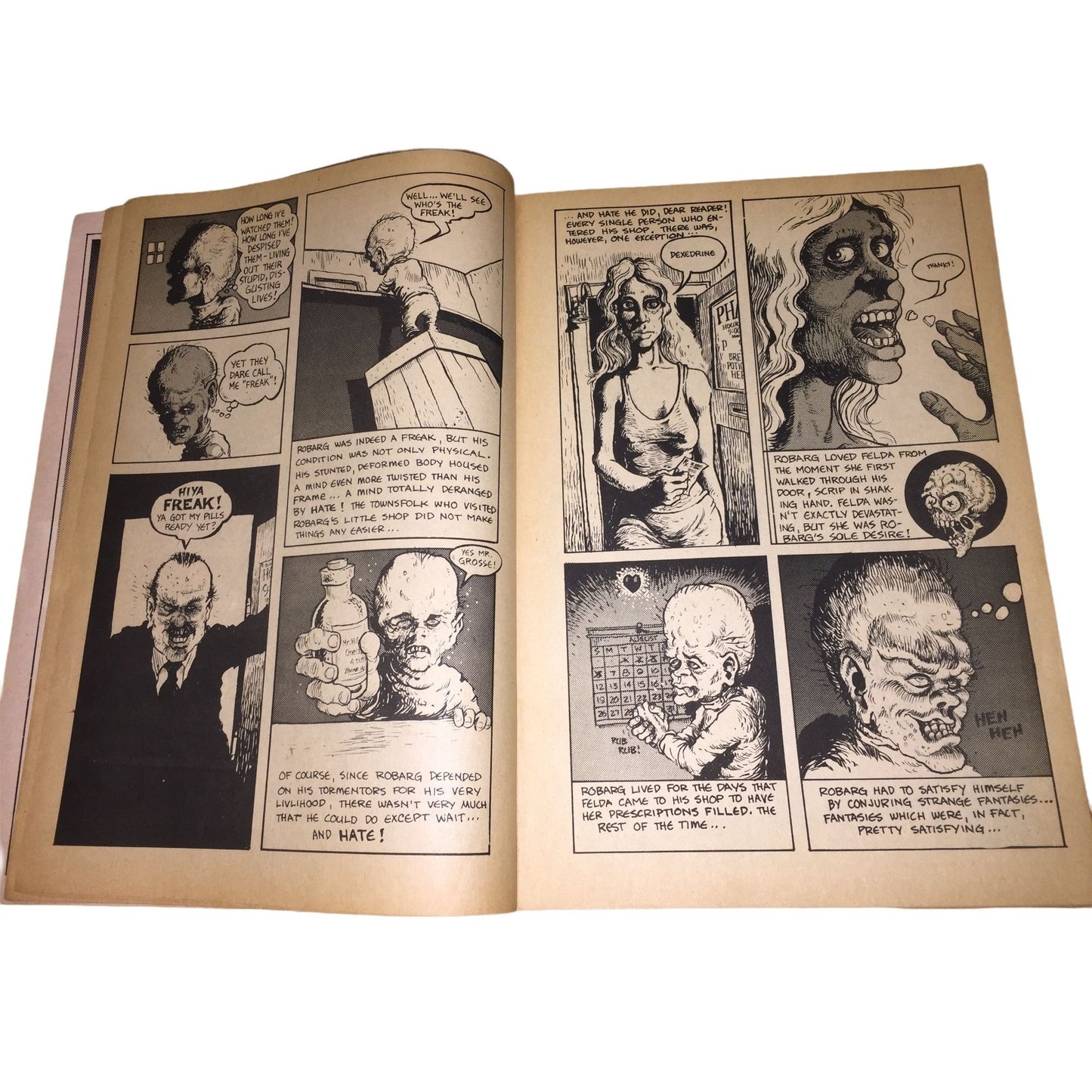 SKULL Comics - Tales Contrived to fip you out of your skull. 100% Horrid! Vol 1 No 2 Gilbert Shelton 1970