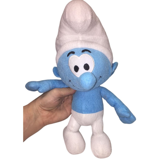 Cute Smiling Smurf Plush - Movie Memorabilia (2010) nanco - Fun Character Toy