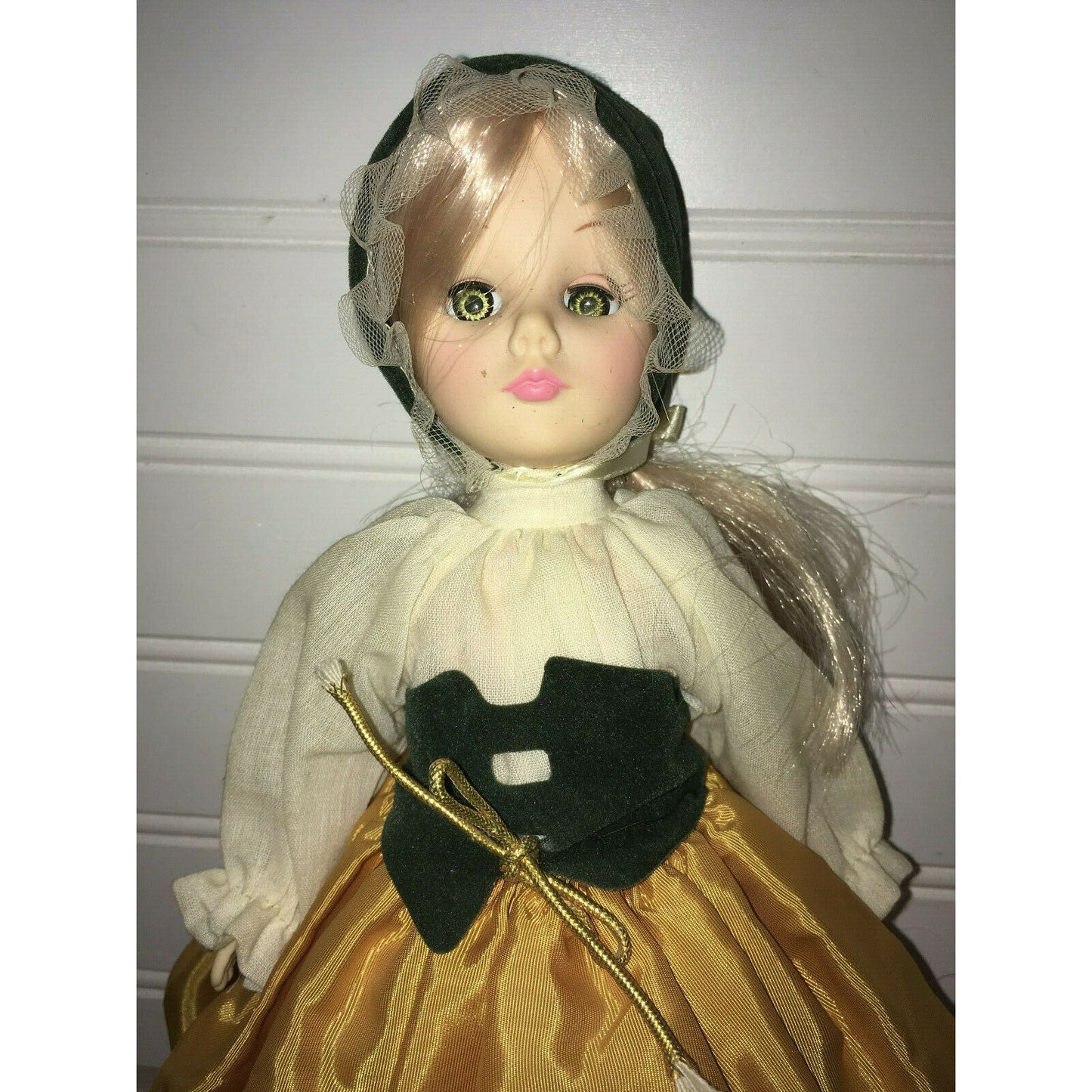 Vintage Long Haired Doll in Cultural Dress -  Eyes open/close