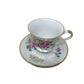 Roses Pattern Vintage Iridescent Fine China Teacup and Saucer Set - Pattern #10178 A+ Stuff  A+ Stuff