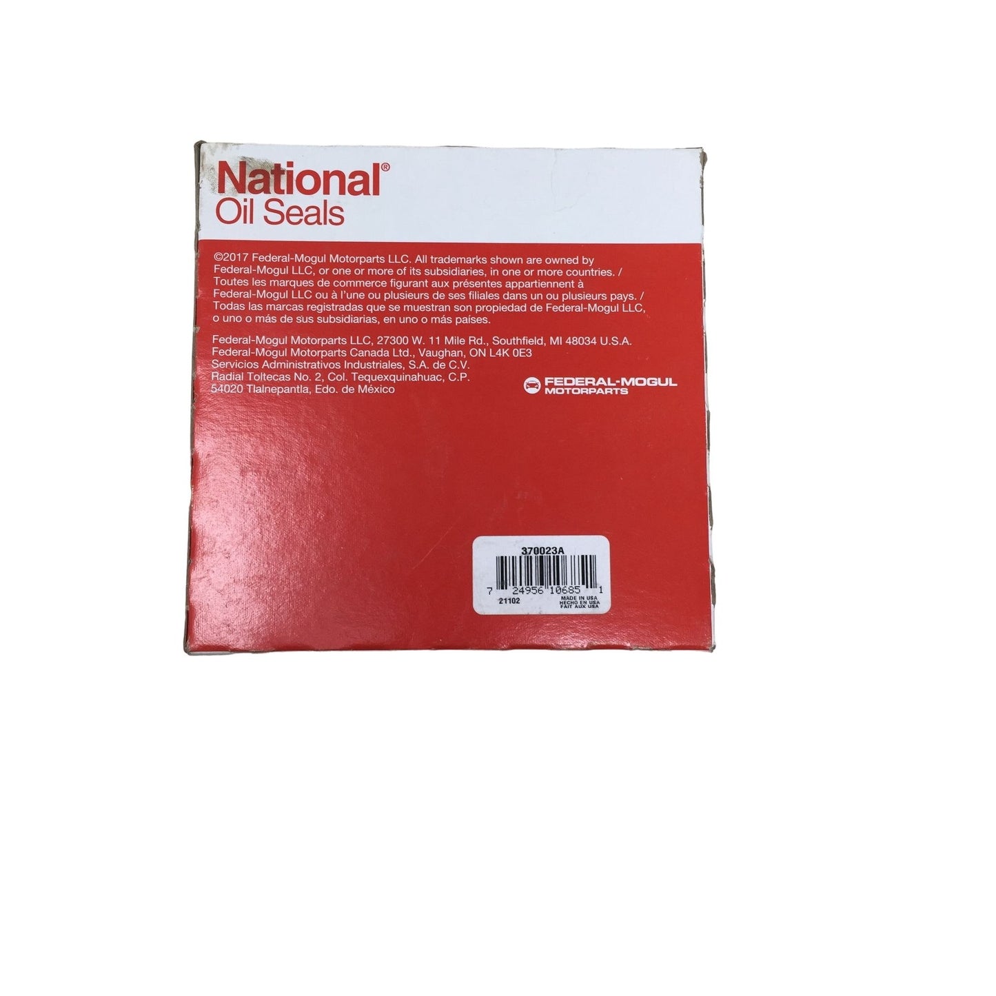 National Oil Seals Part No 370023A - Tool Adapter # Rd- 309 -  New Old Stock