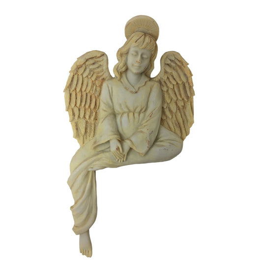 Angel Watching Over You Wall Decor - Religious Decor Girl Angel with large wings