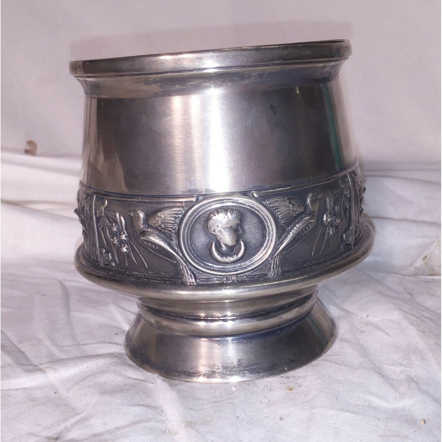 Quadruple plate WILCOX Silver Plate Pillar CANDLE HOlder #149