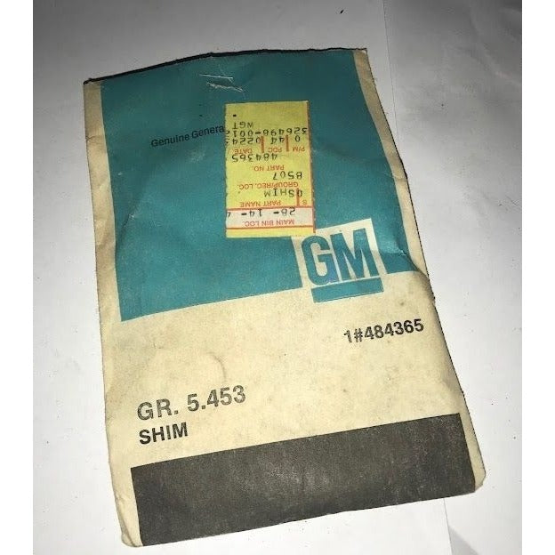 Genuine GM Part - No 484365 GR 5.453 - SHIM - new - vintage discontinued General Motors Replacement Auto Part - NOS