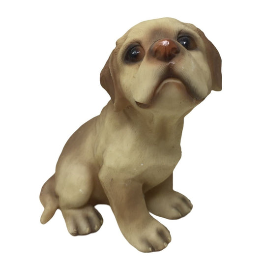 Sweet Puppy Figurine - Big Eyes and cute face - maybe Labrador Breed? Dog Figurine