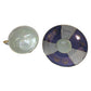 Blue and white Iridescent Teacup and Saucer Set with small gold accent pattern A+ Stuff  A+ Stuff