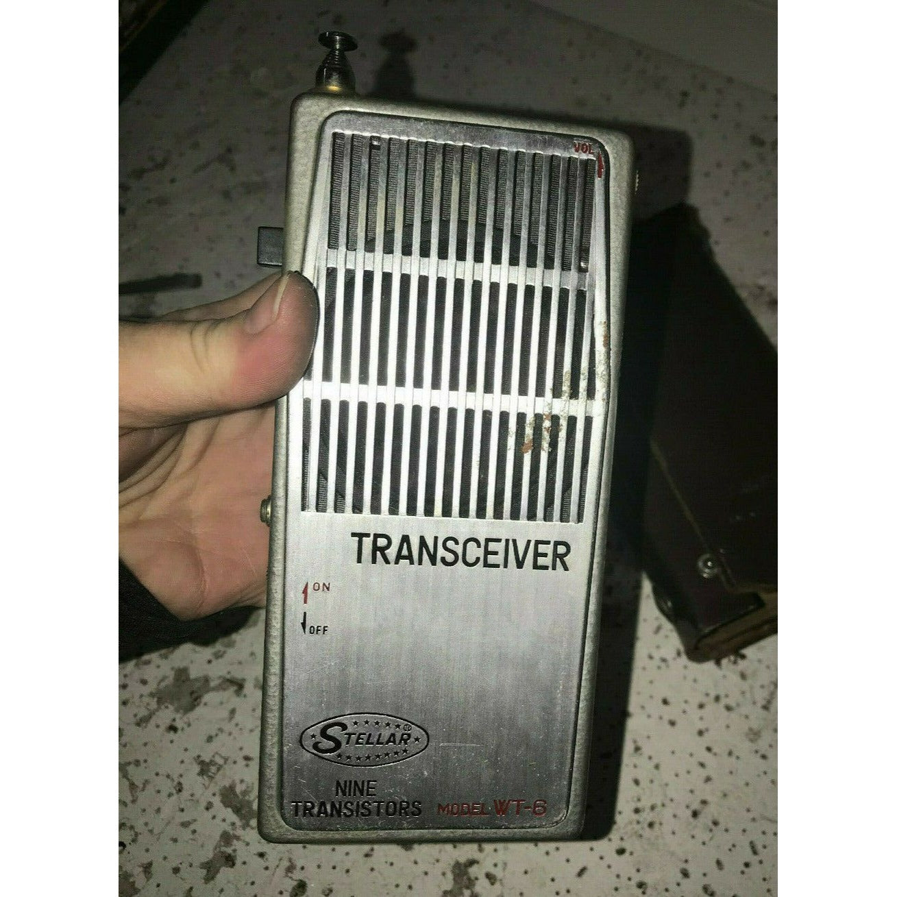 Vintage Transceiver Radio Stellar Nine Transistors WT-6 w Case