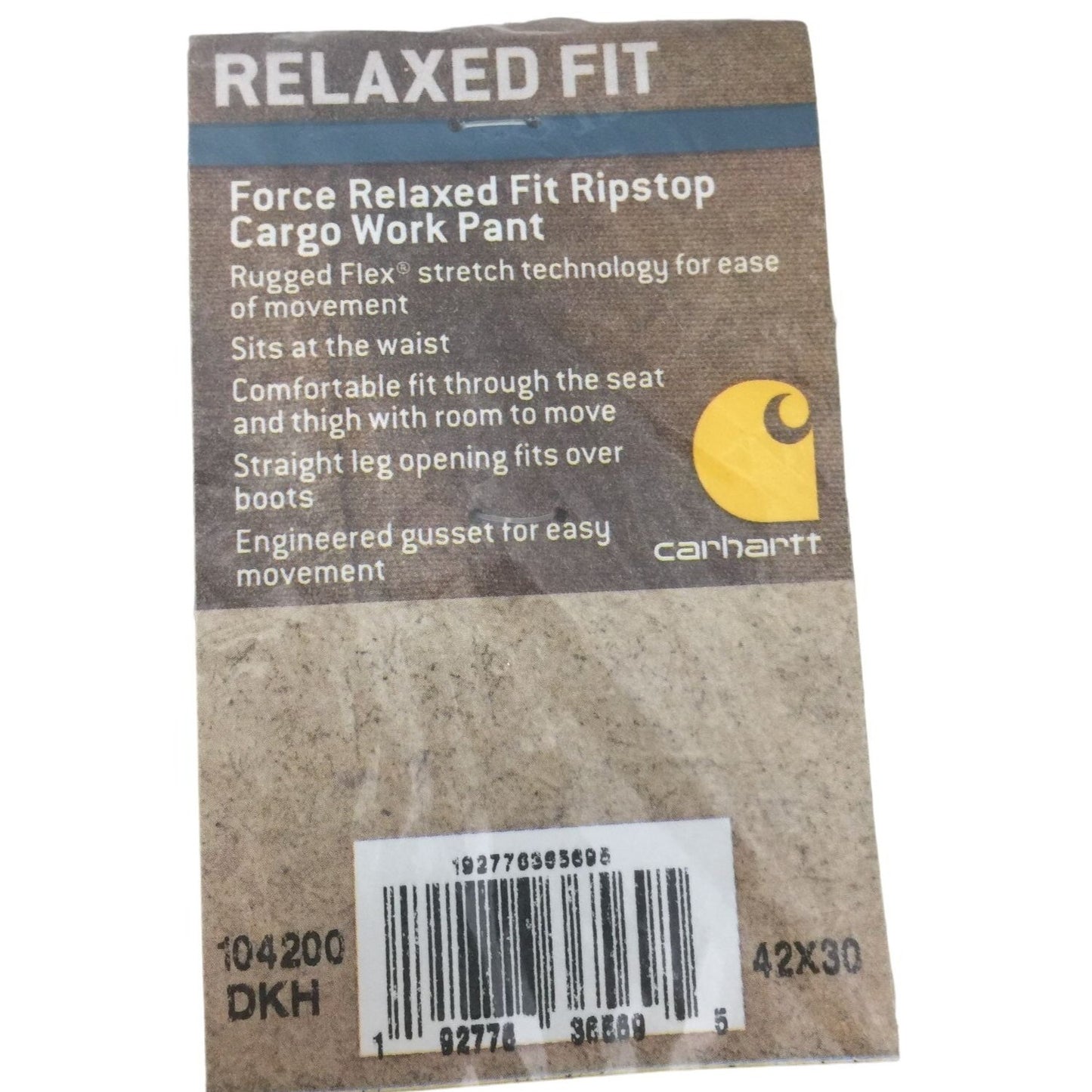 CARHARTT Force Performance - Force Relaxed Fit Ripstop Cargo Work Pants  42x30