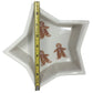 Cute Festive Star-Shaped Holiday Baking Dish - GIngerbread men on Inside - Holly and Berries on outside - Hartstone  A+ Stuff