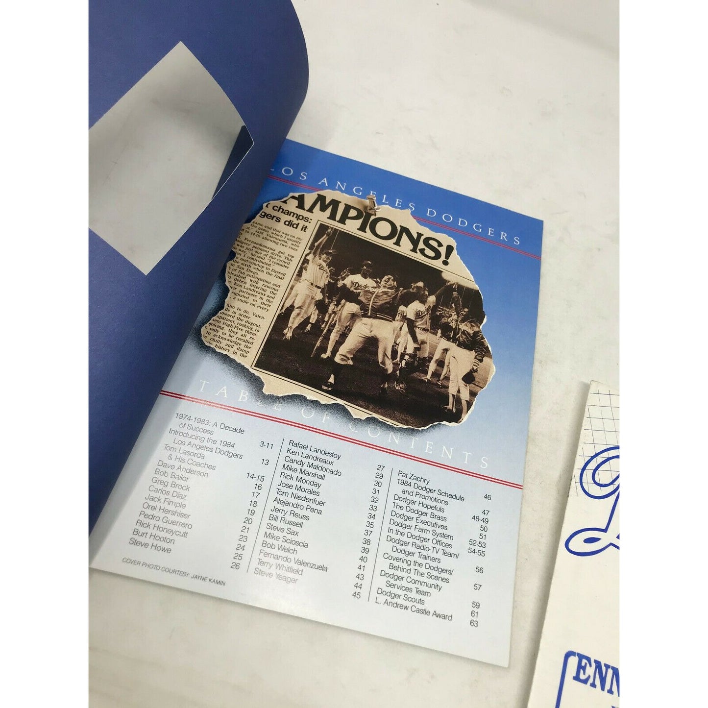 Los Angeles DODGERS Set 85-6 Yearbooks Spring Training Scorecard