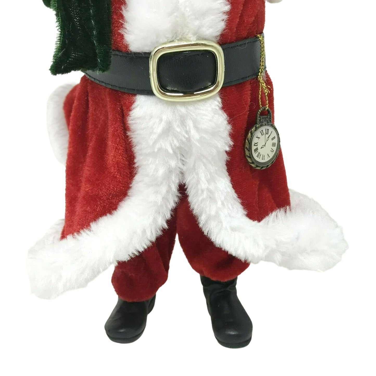 10." Santa Figure with Teddy bear and Bag of Presents  Christmas