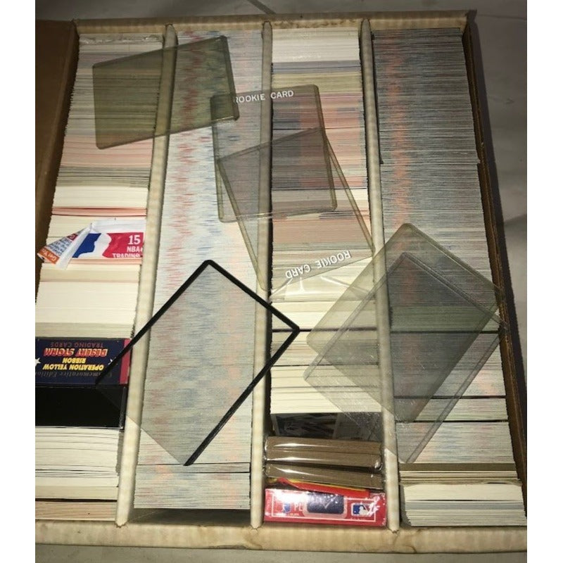 LARGE Box of BASEBALL & other TRADING CARDS - Says Fleer sorted and unsorted - not sure if that reflects contents - Operation Yellow Ribbon