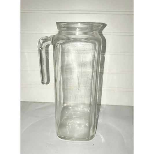 Vtg BORMIOLI ROCCO Clear Glass JUICE CARAFE Coffe Carafe Classic