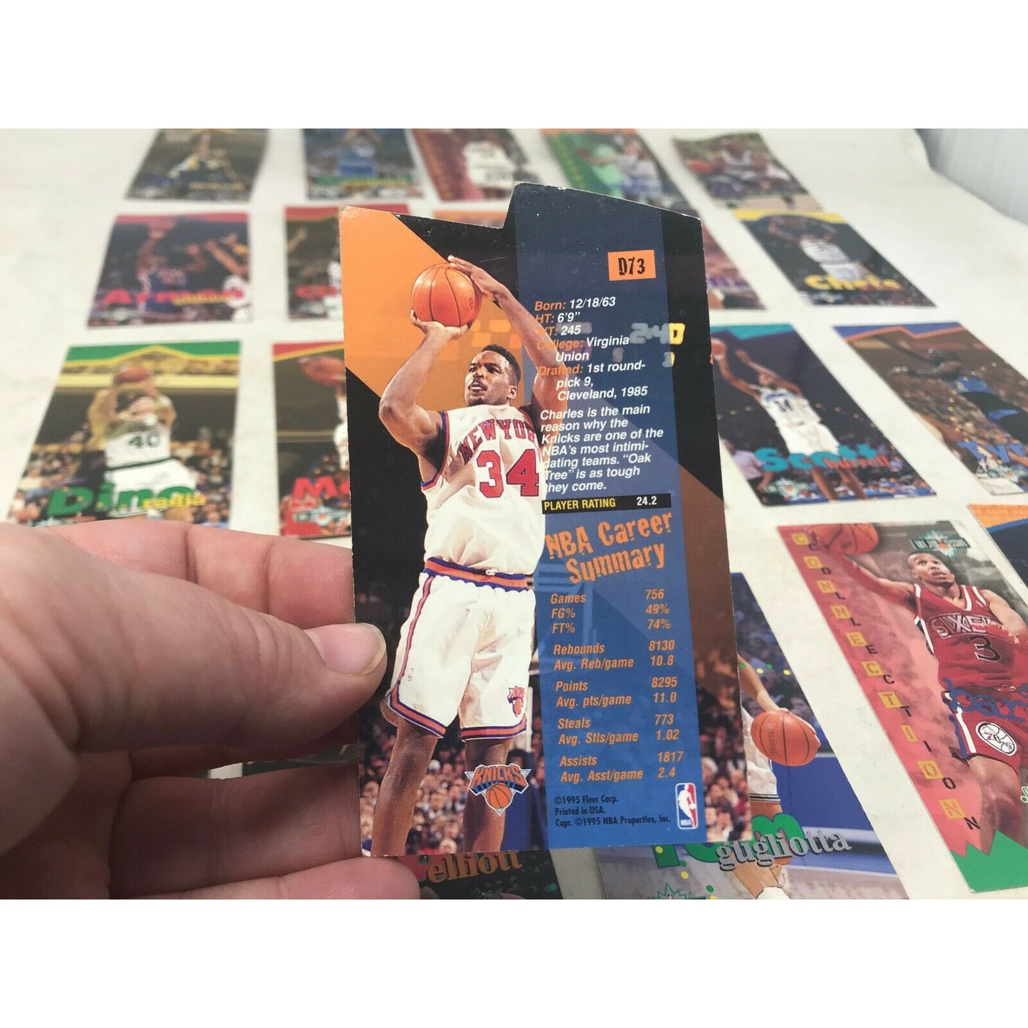 1995-96 NBA JAM Session Cards (21 cards) Blaylock Drexler Mashbur