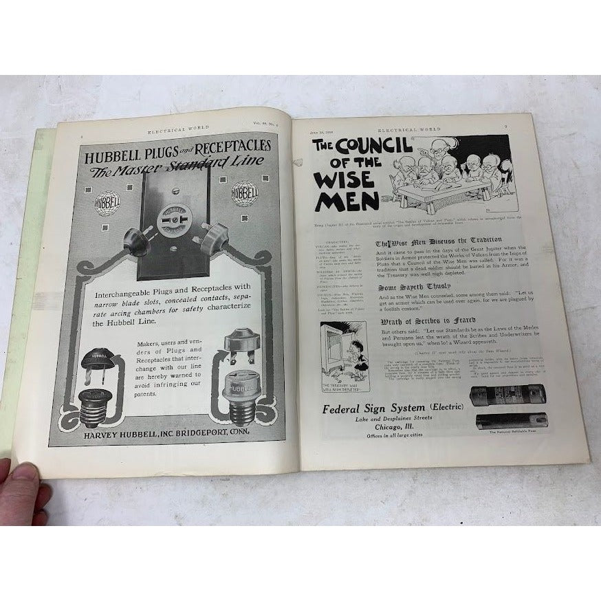 Electrical World Magazine July 29,1916 - Antique magazine