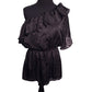 Grass Collections Animal Print Off the Shoulder Top w Large top Ruffle and cinched waist Grass Collections  A+ Stuff