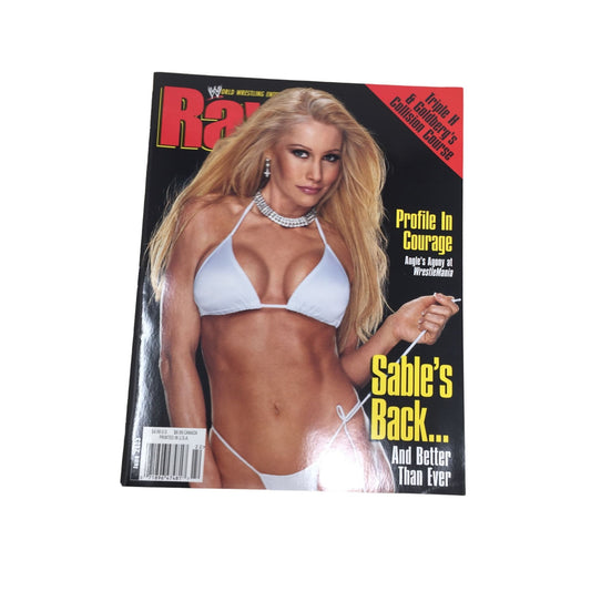 WWE Raw Magazine Sable's Back and Better than Ever, Steve Austin, Profile in Courage, Triple H, Goldburgs