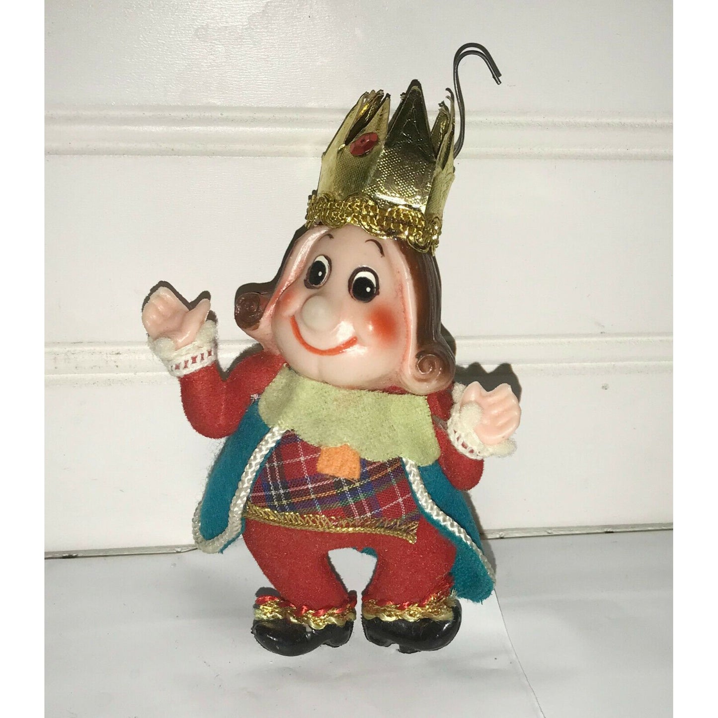 Vintage CHRISTMAS TREE Ornament OL' KING COLE Soft Plastic Retro