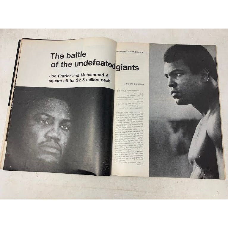 Vintage LIFE Magazine - Battle of the Champs - Backstage with Ali and Frazier - good vintage condition