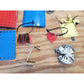 Large Lot of Vintage ERECTOR SET Parts Metal Construction Toy Parts