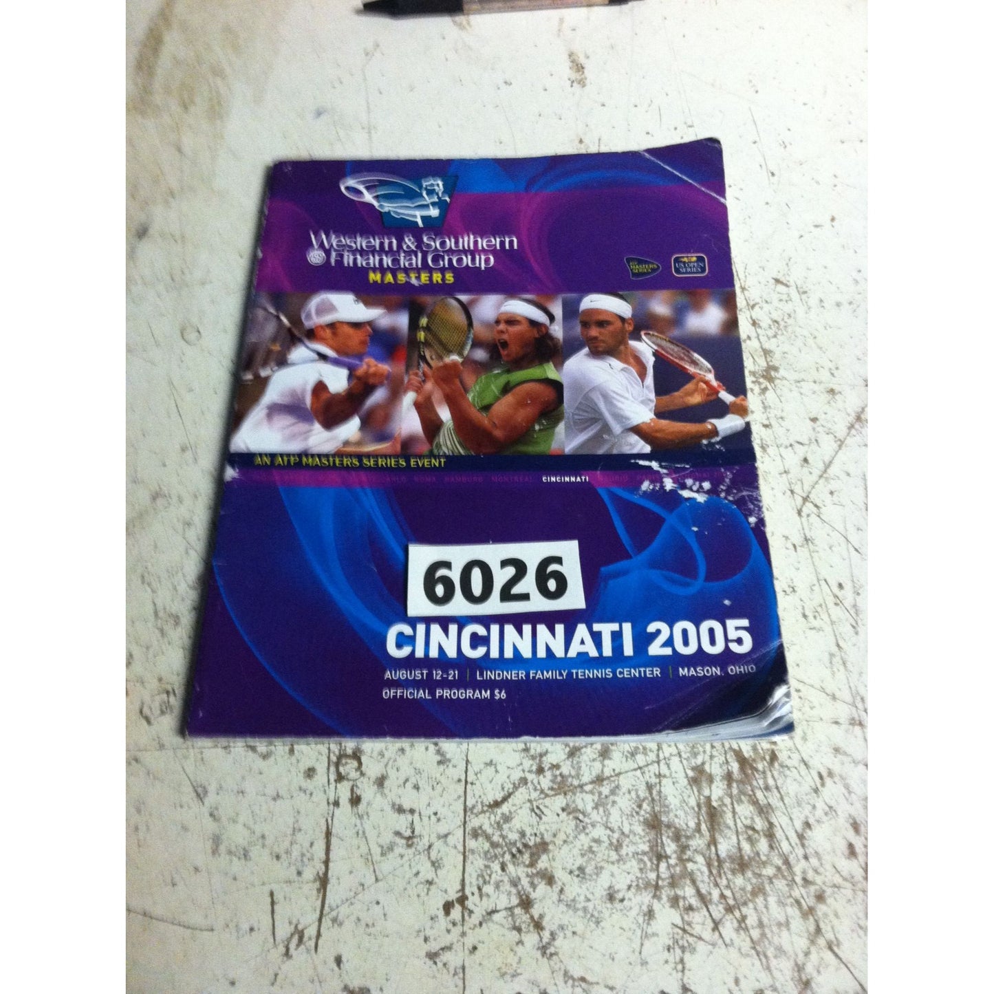 Vintage Tennis Program - Western & Southern Financial Group Masters Series Event - Cincinnati, OH 2005 - Sports Program