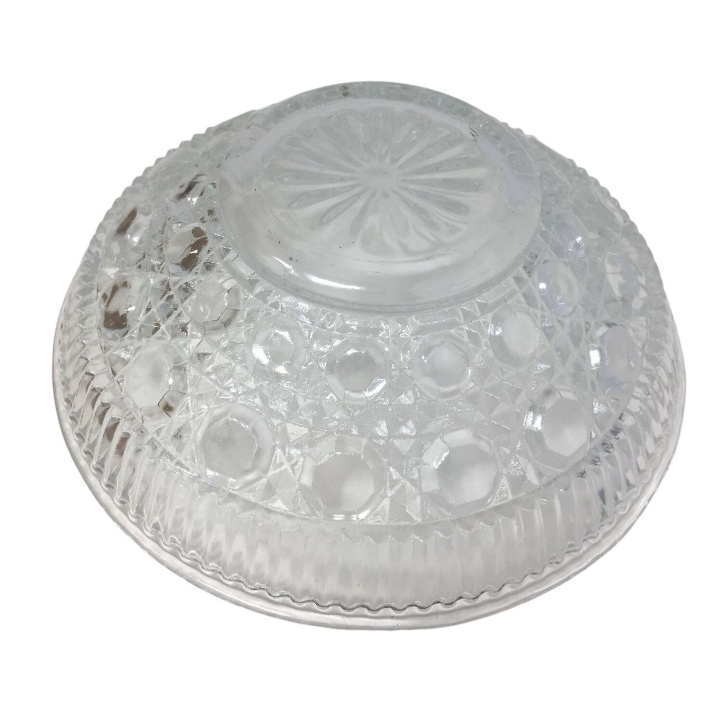 Beautiful Lidded Candy Dish - Indiana Glass Windsor Button and Cane Pattern - Lovely Set!