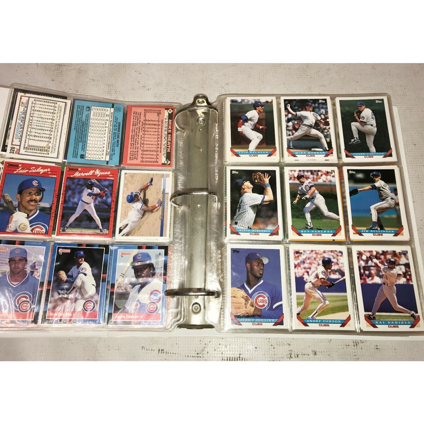 LARGE Binder BASEBALL Cards MLB Mvp Sandberg, Griffey, Sanders,