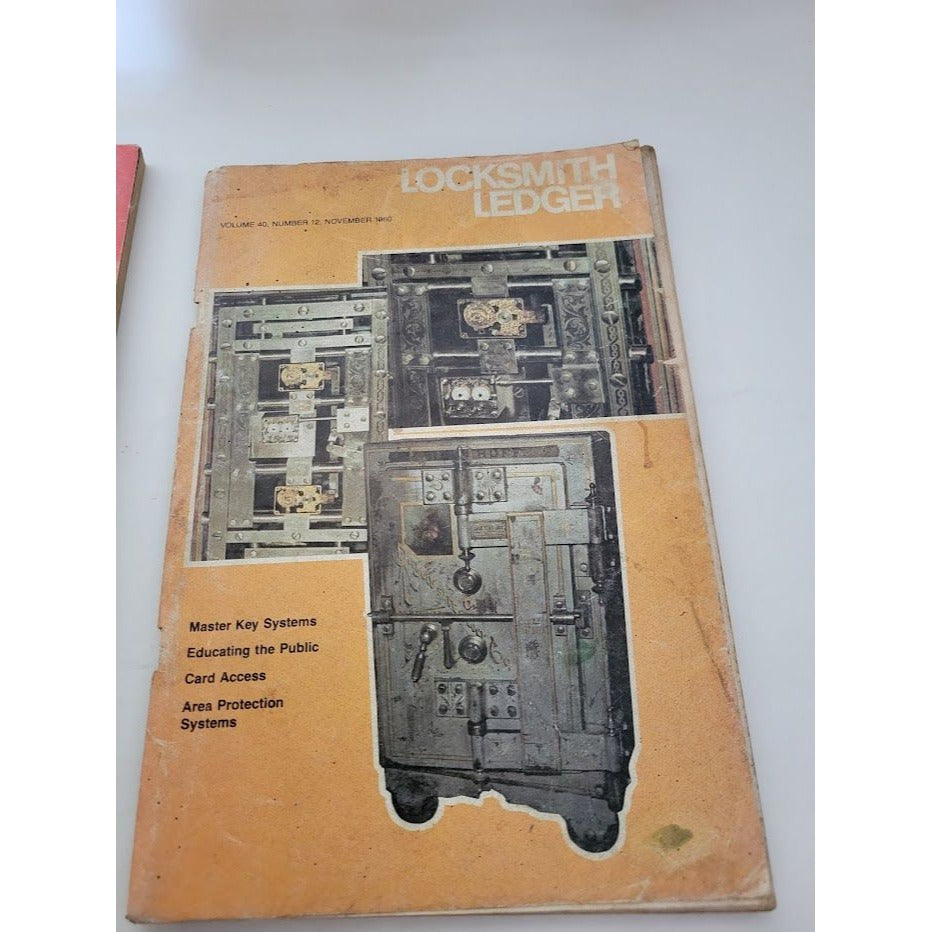 Vintage Locksmith Ledger 1975 1977, 1980 - Codes and other locksmith news/ info - Vintage periodicals - some wear - see photos