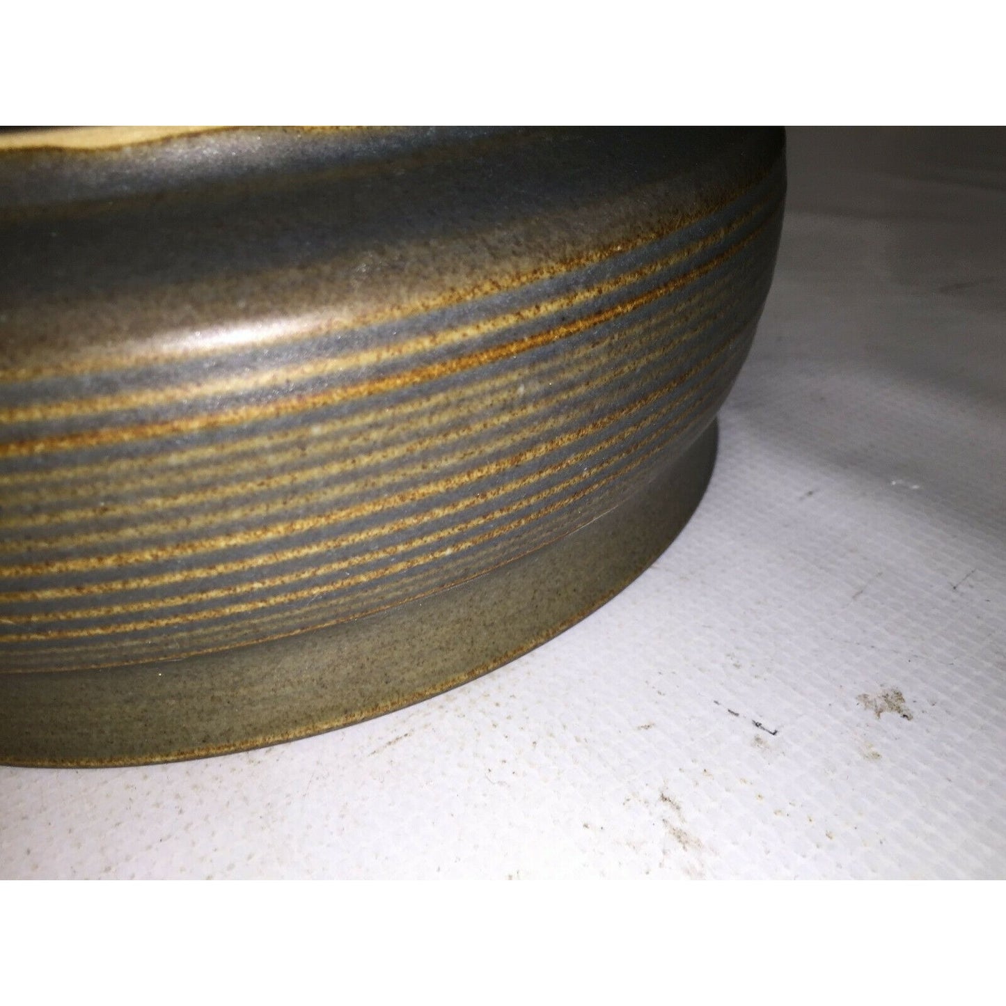 Covered Stoneware Dish - 8.5" x 3” - RIbbed Sides- Baking Dish