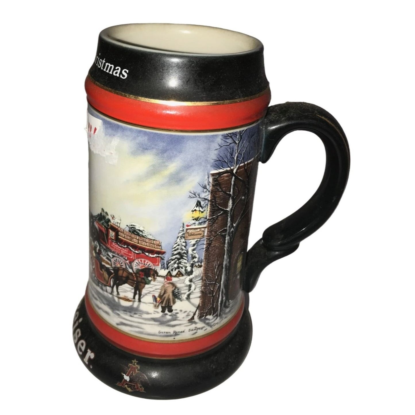 Budweiser Collectible Beer Stein Set (An American Tradition, A Perfect Christmas, The Season's Best)