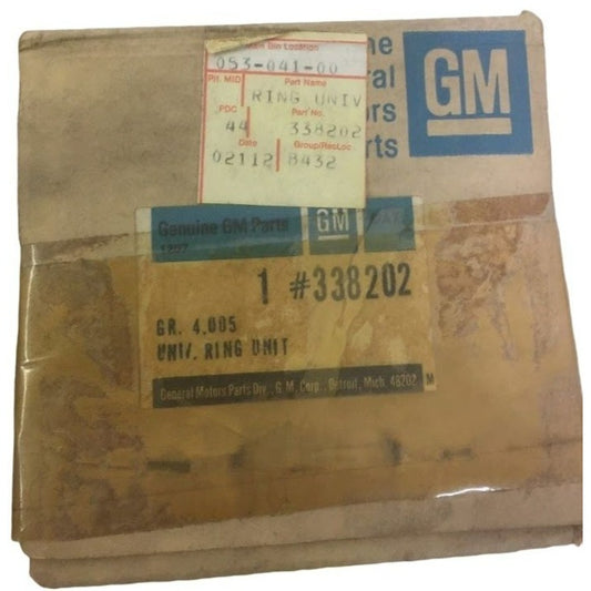 Genuine GM NOS 338202 gr 4.005 - UNIV. RING UNIT - RING KIT (Trans oil seal) - GM vintage Auto Part GM part Discontinued General Motors OEM Part