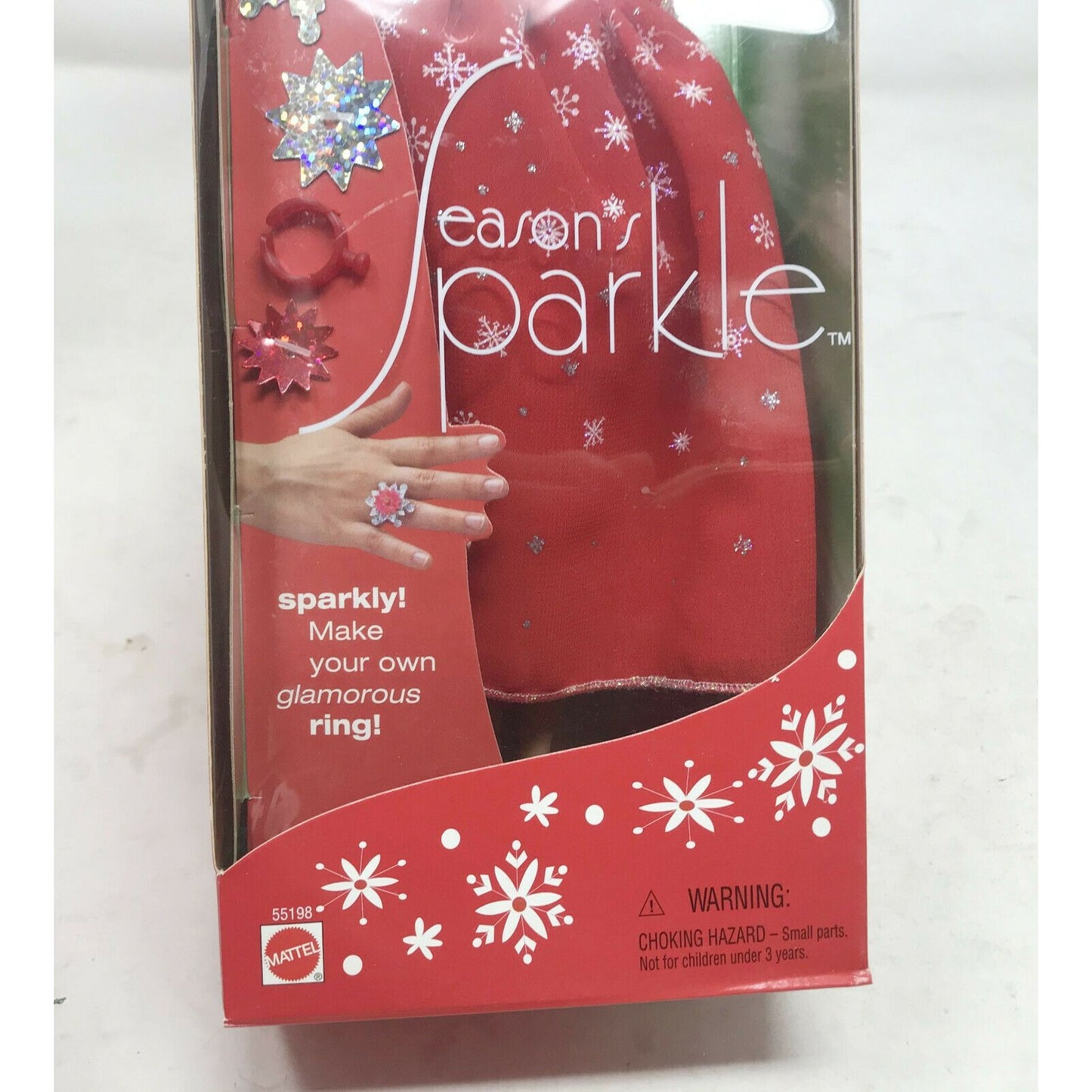 Barbie Season's Sparkle  2001 55198 Holiday Doll Damaged Box