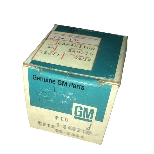 Genuine General Motors part RADIO CAPACITOR GM no. 549216 - Fits late 70s - early 1980s Chevy Olds - Vintage General Motors OEM Replacement