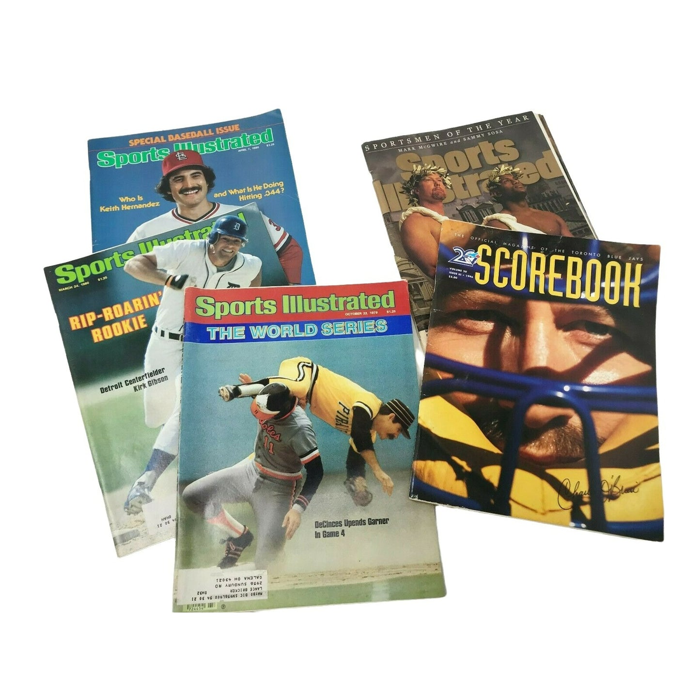 Vintage SPORTS MAGAZINES Sports Illustrated McGwire Sosa Scorebook