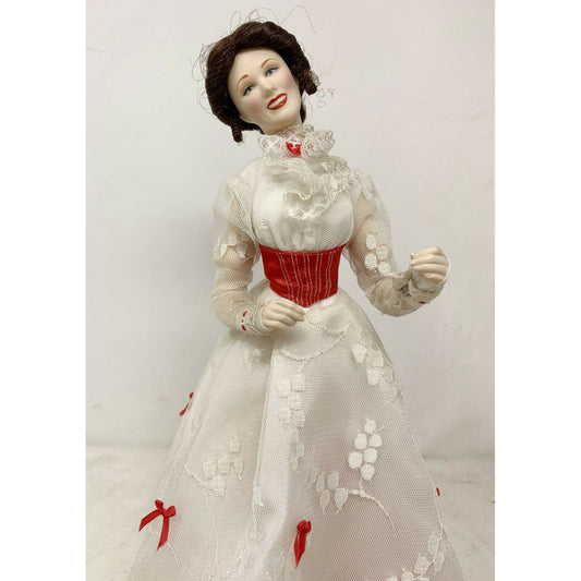 Disney MARY POPPINS Porcelain Doll Vintage Franklin Heirloom Col.