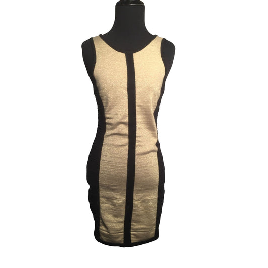 XXI Black and Gold Racerback Dress - Women's size Medium