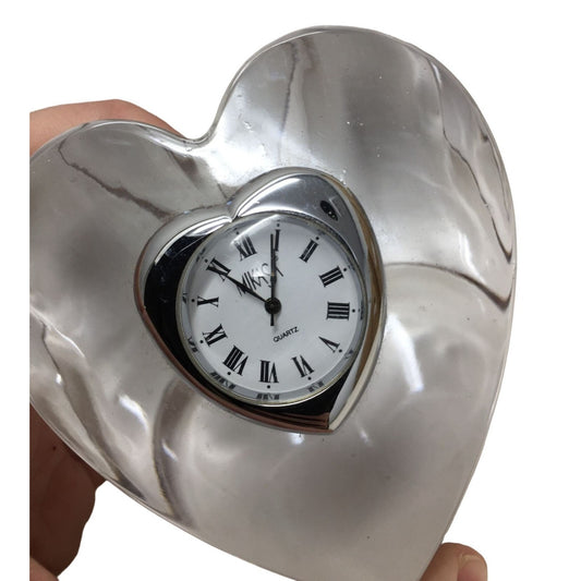 Mikasa Crystal Heart Based Clock