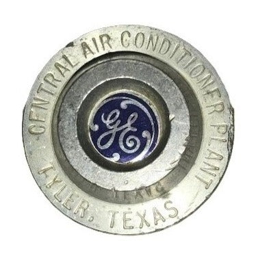 Vintage General Electric Air Conditioner Cap? - cylinder with large holes in side and imprinted Central Air Conditioner plant Tyler, Texas